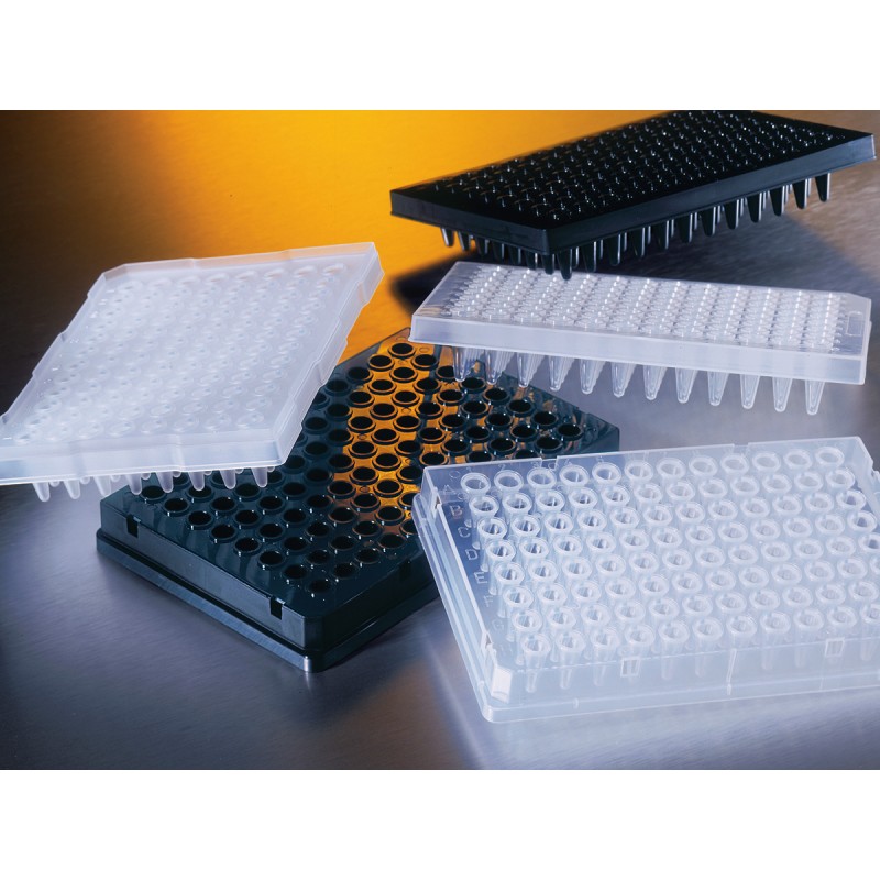 Corning 3754 Corning® Thermowell® GOLD 96-well Clear Polypropylene PCR Microplate, Elevated Skirt, Nonsterile