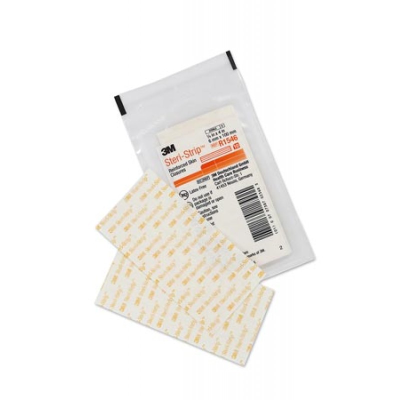 3M Health Care R1546 Reinforced Skin Closure, ¼" x 4", 10 strips/env, 50 env/bx, 4 bx/cs (Continental US+HI Only)