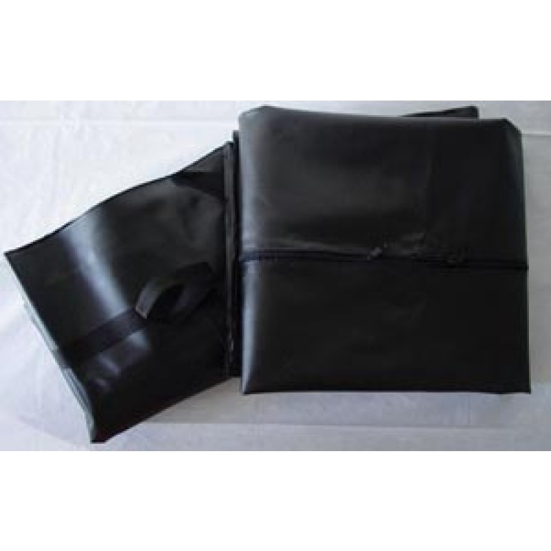 ADI Medical 40495 Black Disaster Bag, Curved Zipper with 6 Handles, 36" x 90", 5/cs