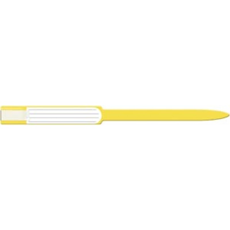 Medical ID Solutions 8246C Wristband, Adult, Insert, Self Adhesion, Soft Vinyl, Custom Printed, Yellow, 250/bx