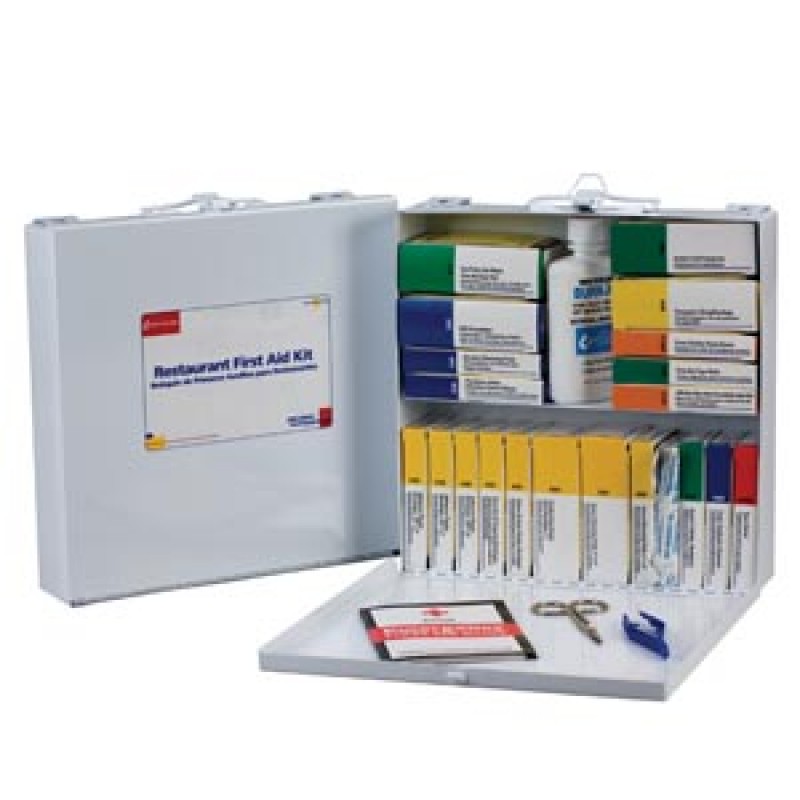 First Aid Only/Acme United Corporation 260-U/FAO Restaurant First Aid Kit, 75 Person, Metal Case (DROP SHIP ONLY - $150 Minimum Order)