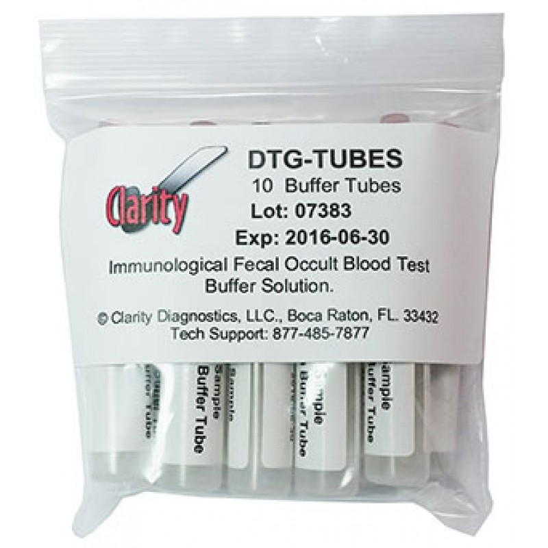 Clarity Diagnostics, LLC DTG-TUBES Clarity Specimen Collection Tubes, 10/pk