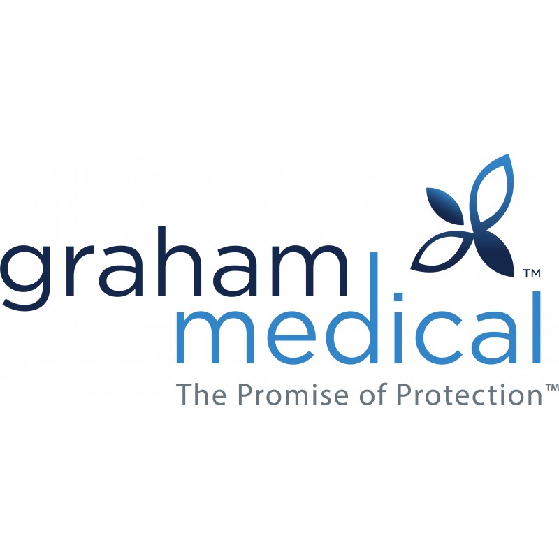 Graham Medical 88589 ProDefense Face Mask, MRI Safe, ASTM Level 1 Rating, Nonwoven, Blue, One-Size, 3-Ply Construction, Latex-Free, 50/bx, 6bx/cs (Contains No Metal) (Skin-Friendly Contact Layer that Meets ISO Standard 10993)