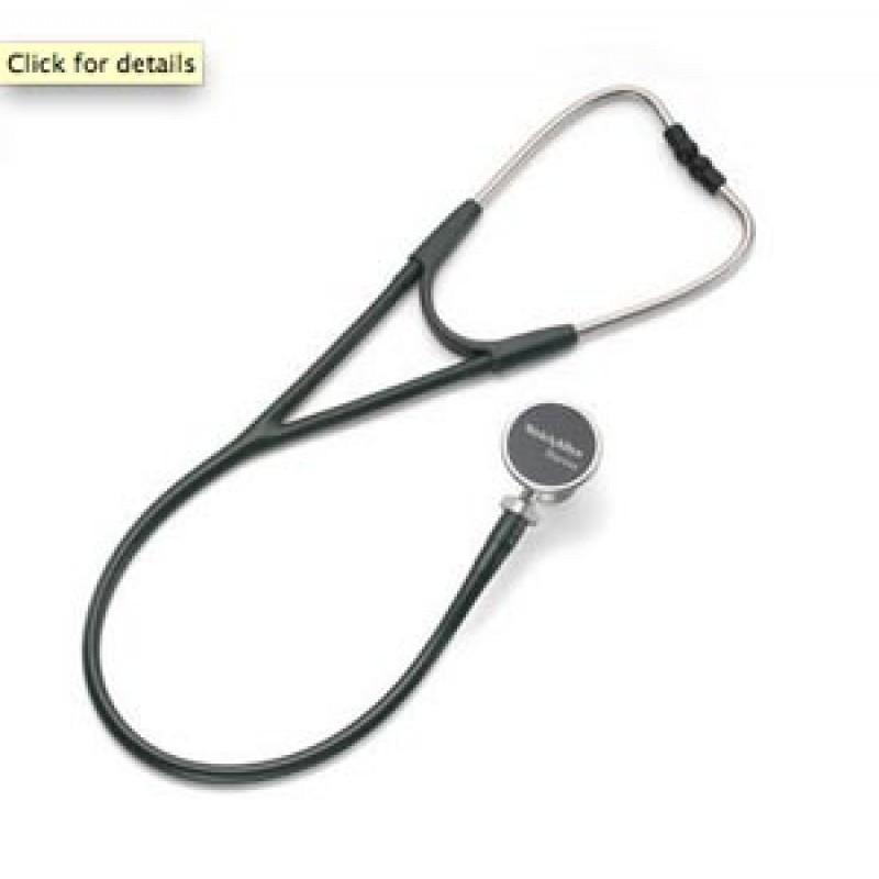 Hillrom 5079-328 Harvey Deluxe Double Head Stethoscope, Forest Green, 28" (US Only)