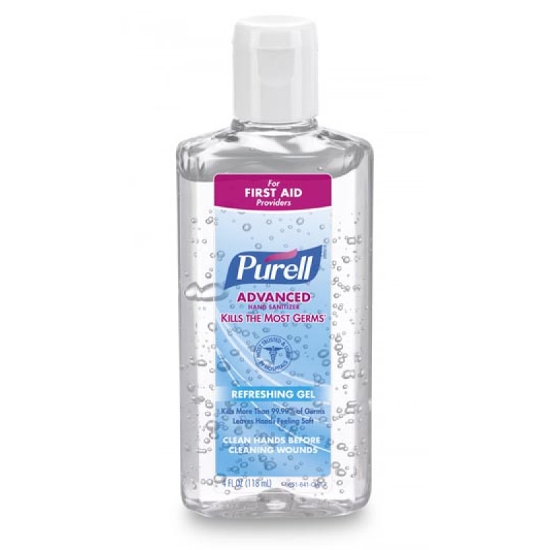 GOJO Industries, Inc. 9651-24 Instant Hand Sanitizer, 4 fl oz Bottle with Flip-Cap, Original, 24/cs (252 cs/plt) (Item is considered HAZMAT and cannot ship via Air or to AK, GU, HI, PR, VI)