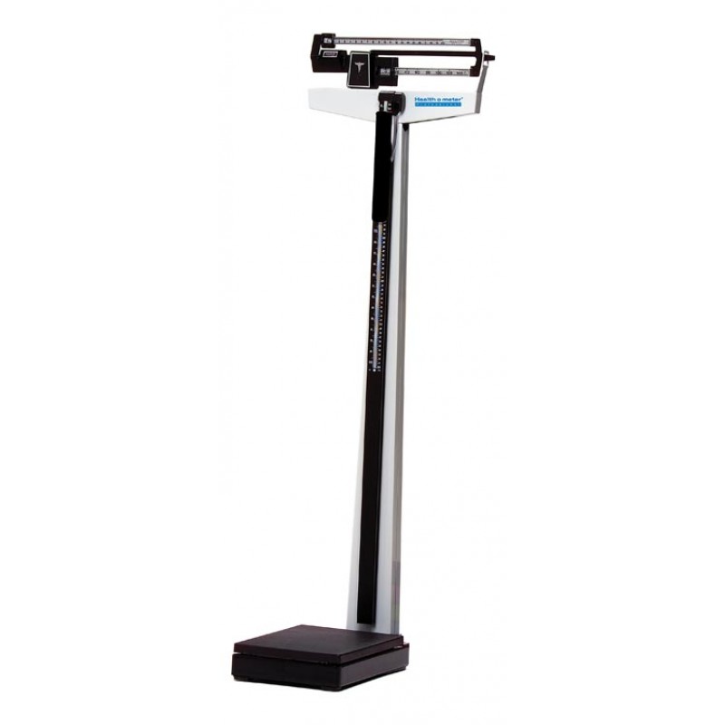 Pelstar LLC/Health O Meter Professional Scales 402KLWHCW Mechanical Beam Scale with Fixed Poise Bar, Height Rod, Wheels & Counterweights, 490 lb/210 kg Capacity (DROP SHIP ONLY)