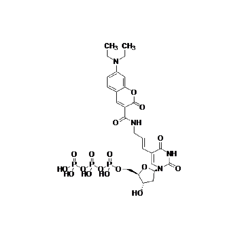 Biotium DEAC-dUTP Structural Formula 