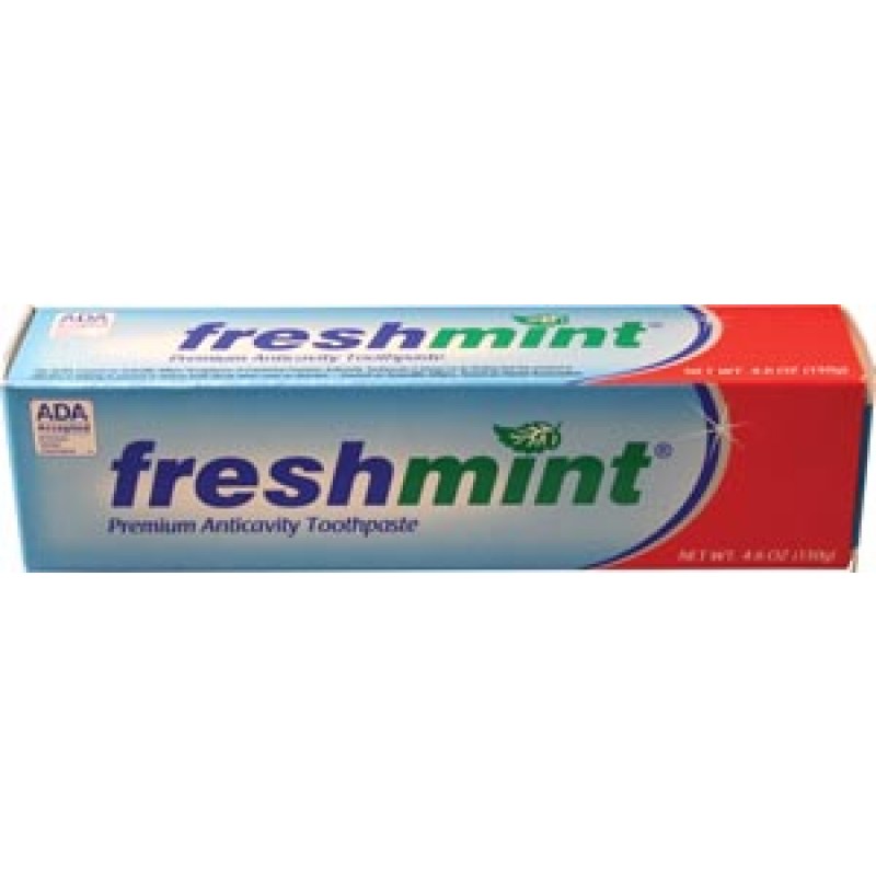 New World Imports TPADA46 Freshmint Premium Anticavity Toothpaste, 4.6 oz, ADA Approved, 24/cs (Not Available for sale into Canada)