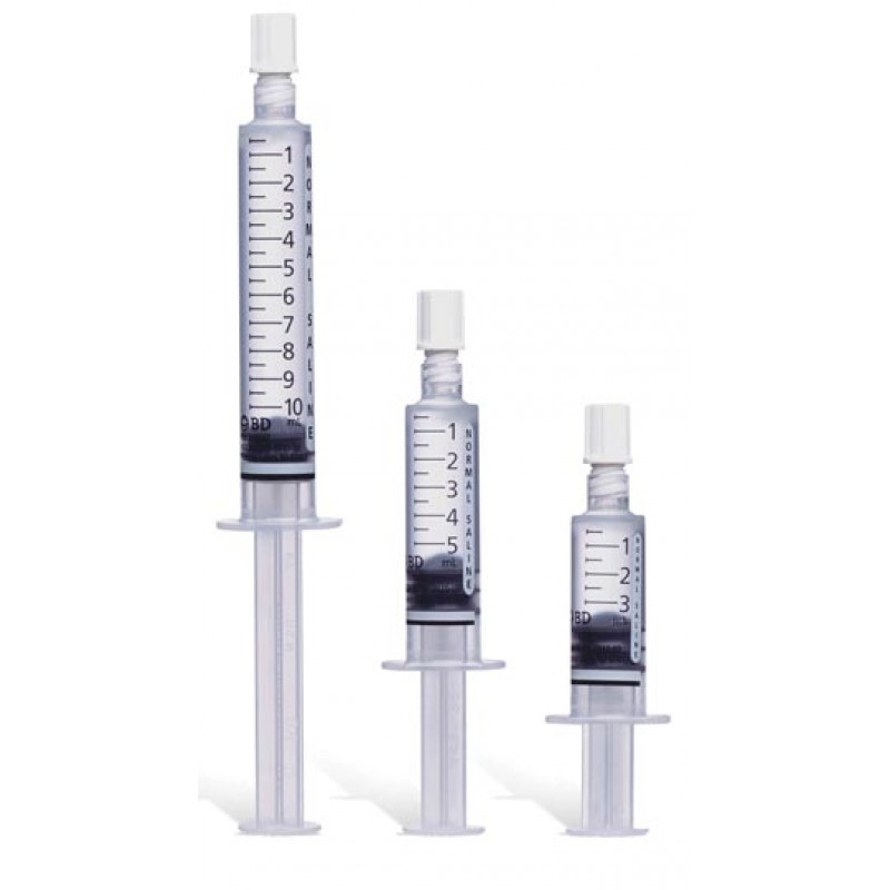 BD 306547 Pump Compatible Saline Syringe, 10mL, Standard Plunger Rod, 30/bx, 16 bx/cs (Rx) (Temp Sensitive; Non-Returnable) (Continental US Only) (Drop Ship Requires Pre-Approval)