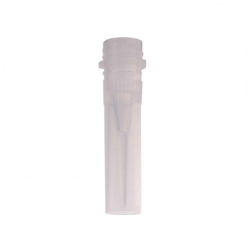 Bio Plas 0.5 mL Siliconized Skirted Screw Cap Microcentrifuge Tube, Clear, Sterile