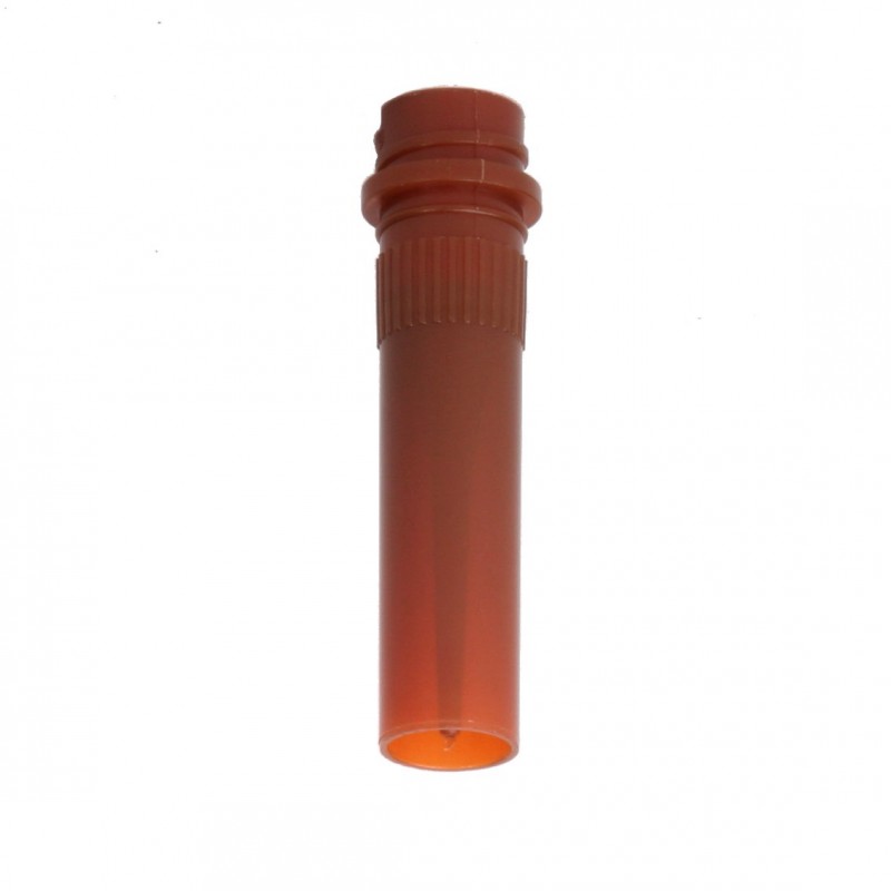 Bio Plas 0.5 mL Skirted Screw Cap Cryotube, Amber, Sterile
