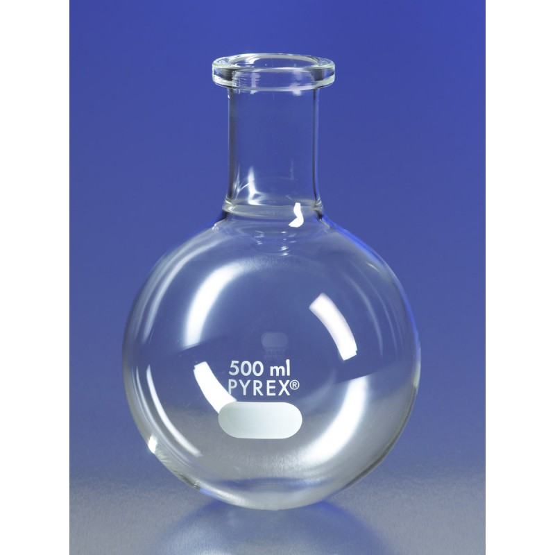 Corning 4260-5L PYREX® 5L Short Ring Neck Boiling Flask, Round Bottom