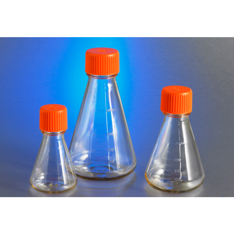 431143, Corning® 125 mL Polycarbonate Erlenmeyer Flask with Vent Cap