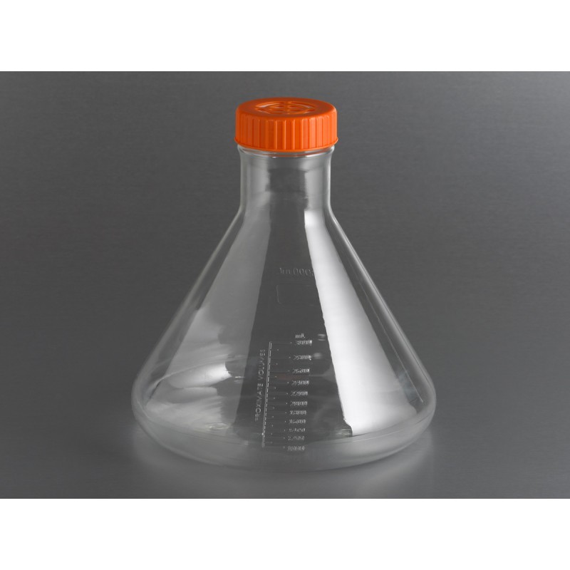 Corning 431252 Corning® 3L Polycarbonate Erlenmeyer (Fernbach Design) Flask with Vent Cap