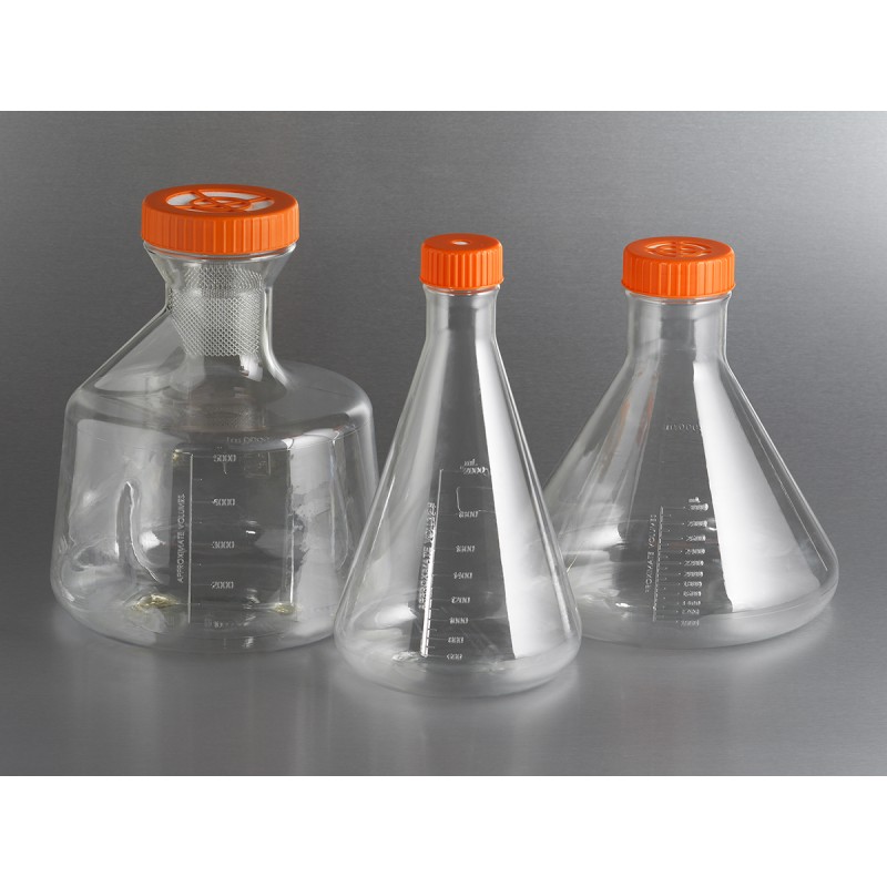 Corning 431284 Corning® 5 L PETG Erlenmeyer Flask with Vent Cap