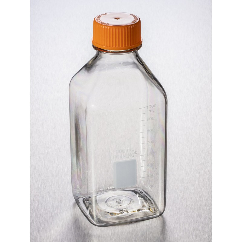 Corning 431433 Corning® 1L Square Polycarbonate Storage Bottles with 45 mm Caps