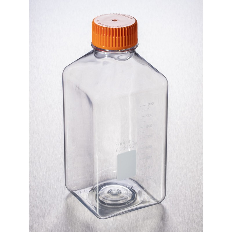 Corning 431533 Corning® 1L Square PET Storage Bottles with 45 mm Caps