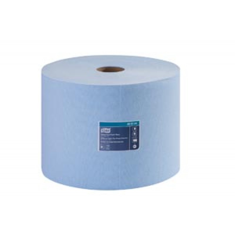 Essity Professional Hygiene North America, LLC 450304 Paper Wiper, Heavy-Duty, Giant Roll, Advanced, Blue, 1-Ply, W1, 800ft, 1 rl/cs (48 cs/plt)