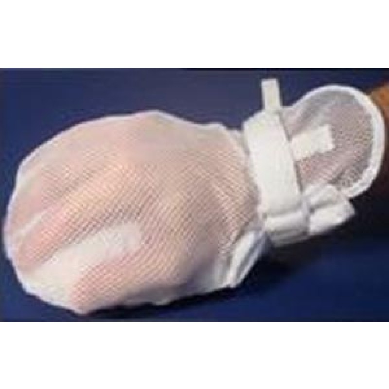 Medi-Tech International Corp MTRM284 Adult Mitts, Essential Secure, Mesh Back, No Finger Separators (Includes 48-1/2" Straps), Latex-Free, One Size