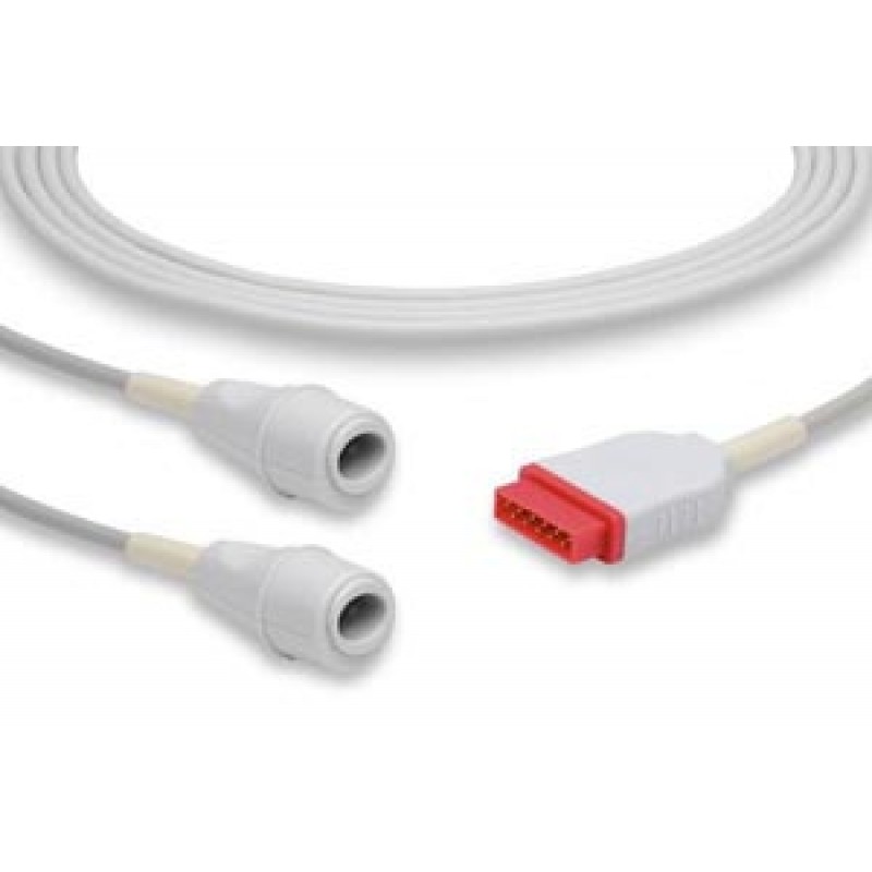 Cables and Sensors IC-MQ-ED20 IBP Adapter Cable Edwards Connector, GE Healthcare > Marquette Compatible w/ OEM: 2021197-003, 2021197-004 (DROP SHIP ONLY) (Freight Terms are Prepaid & Added to Invoice - Contact Vendor for Specifics)
