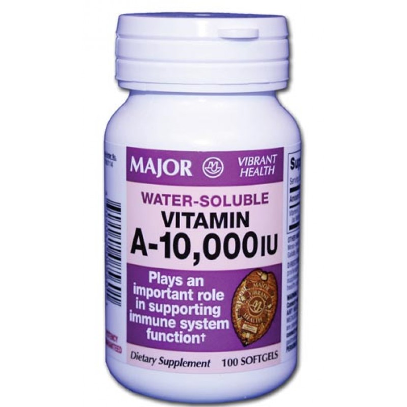 Major Pharmaceuticals 700714 Softgel Caplets, 10,000 IU, 100s, 48/cs, NDC# 00904-2085-60
