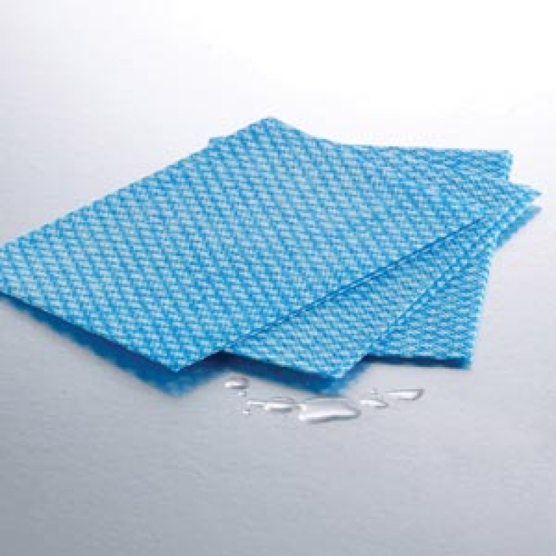 Graham Medical 408 Non-Woven Washcloth, 10" x 13½", Blue, 50/pk, 10 pk/cs (108 cs/plt)