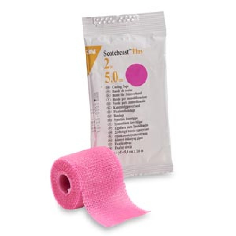 3M Health Care 82002X Plus Casting Tape, 2" x 4 yds, Rose, 10/cs (Continental US+HI Only)