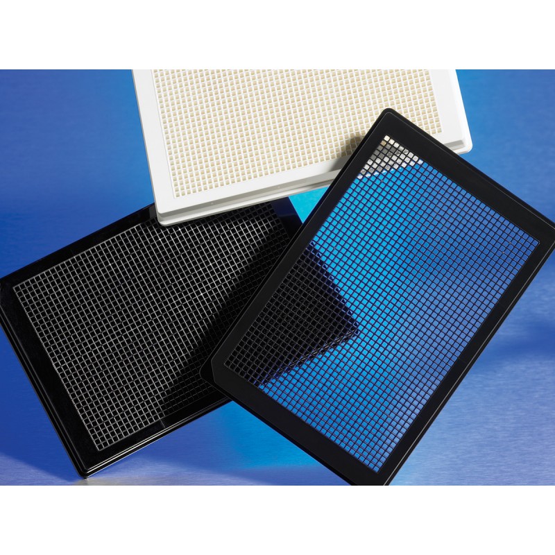 Corning 4561 Corning® 1536-well Black/Clear Bottom Low Base Cyclic Olefin Copolymer TC-Treated Microplate, 20 per Bag, without Lid, with Bar codes on Four Sides, Sterile
