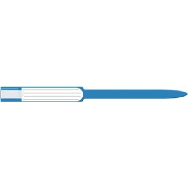 Medical ID Solutions 8242C Wristband, Adult, Insert, Self Adhesion, Soft Vinyl, Custom Printed, Blue, 250/bx