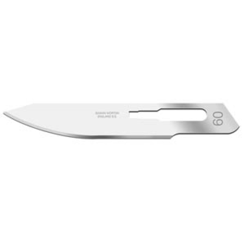Cincinnati Surgical Company 02SM60 Blade, Swann Morton, Carbon Steel, Size 60, Non-Sterile, 50/bx (DROP SHIP ONLY)