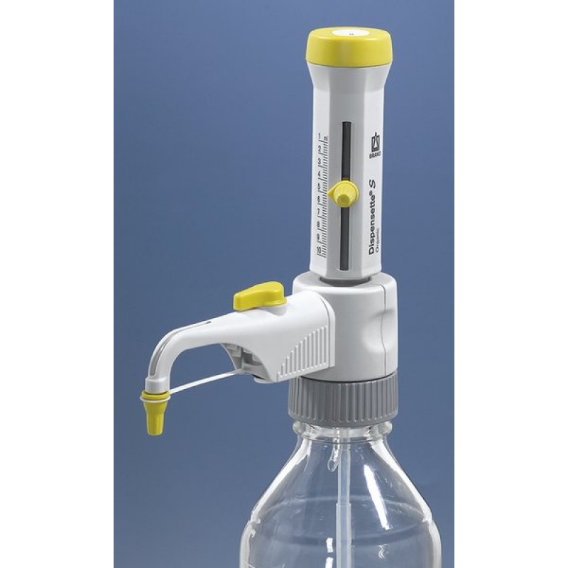 4630151 BRAND 2.5 - 25 mL Dispensette® S Organic Safety Valve Bottletop Dispenser