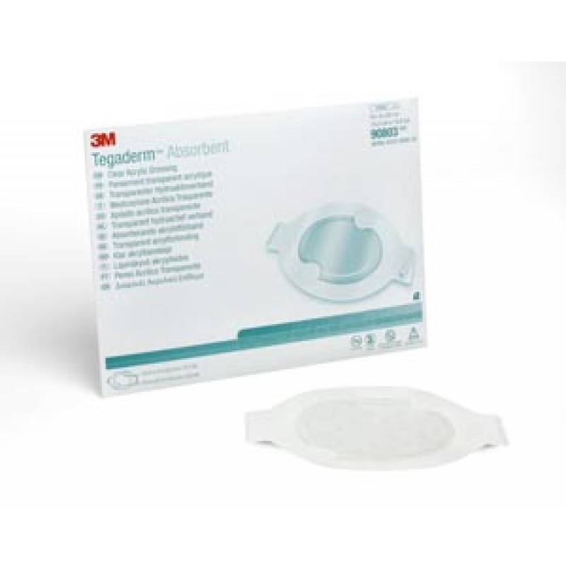 3M Health Care 90803 Dressing, Large Oval, Pad Size 3.4" x 4¼", Overall Size 5.6" x 6¼", 10/bx, 4 bx/cs (Continental US+HI Only)