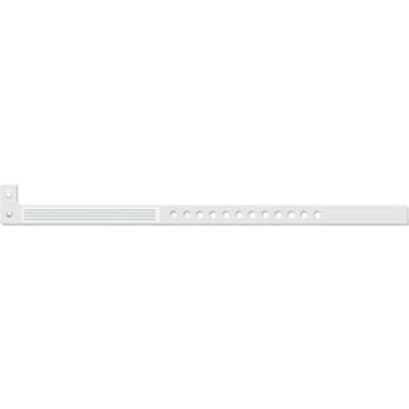 Medical ID Solutions 440 Wristband, L-Shape, Insert Vinyl, Clear, 500/bx