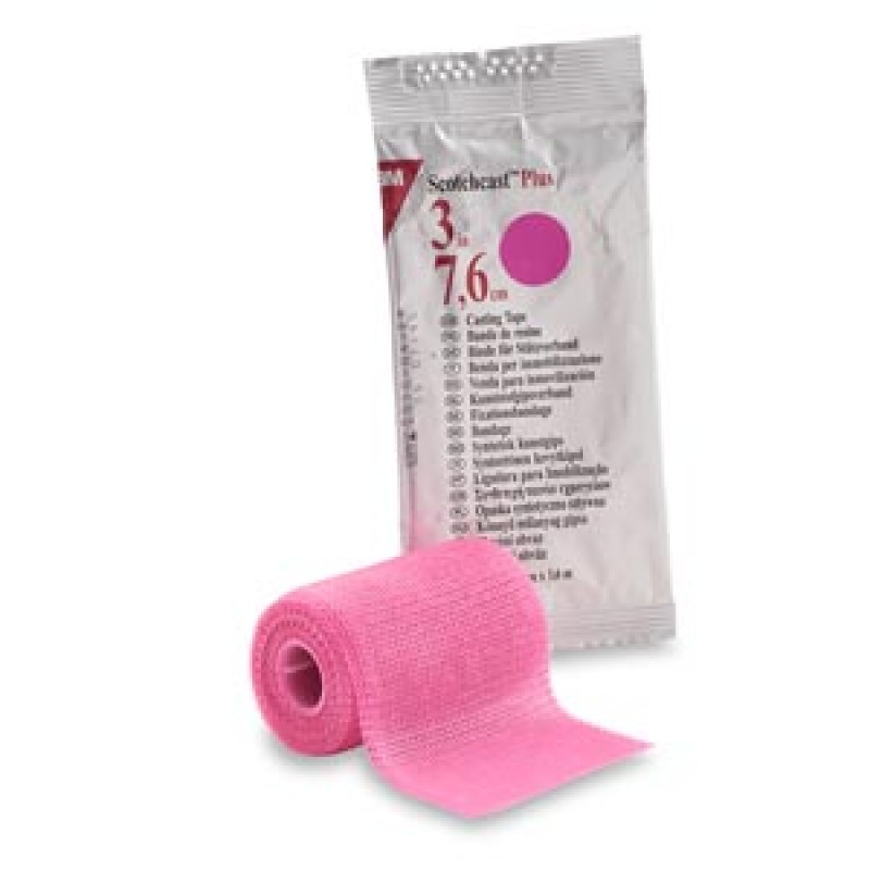 3M Health Care 82003X Plus Casting Tape, 3" x 4 yds, Rose, 10/cs (Continental US+HI Only)