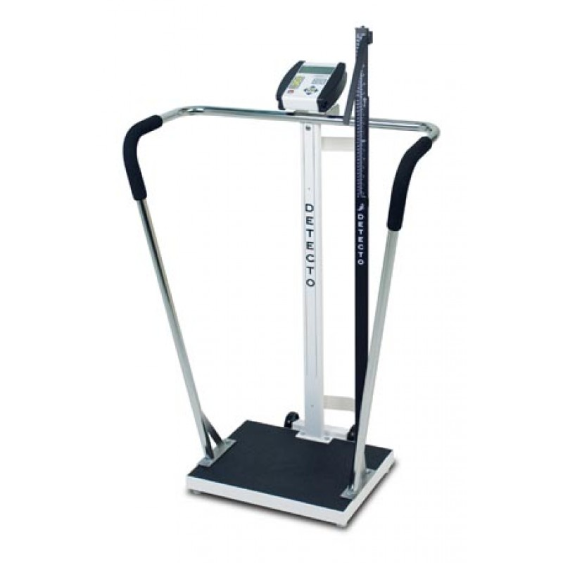 Detecto 6855MHR Bariatric Scale, Digital, 600 lb X .2 lb / 270 kg X .1 kg, 18" X 14" Platform, Height Rod (DROP SHIP ONLY)