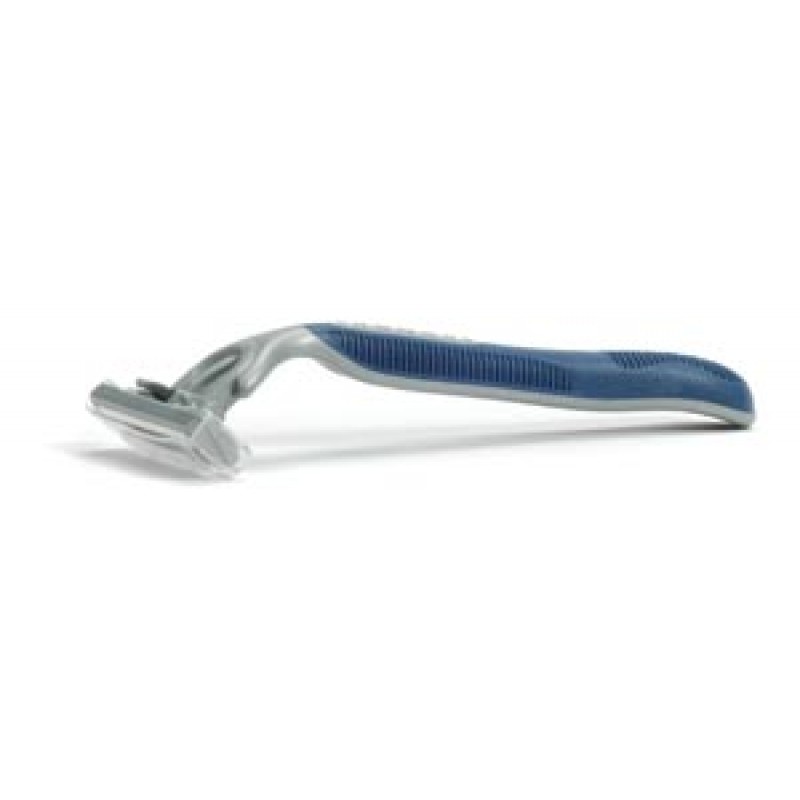 New World Imports RAZ3 Triple Blade Razor, Lubricating Strip, Pivoting Head, 100/bx, 5 bx/cs