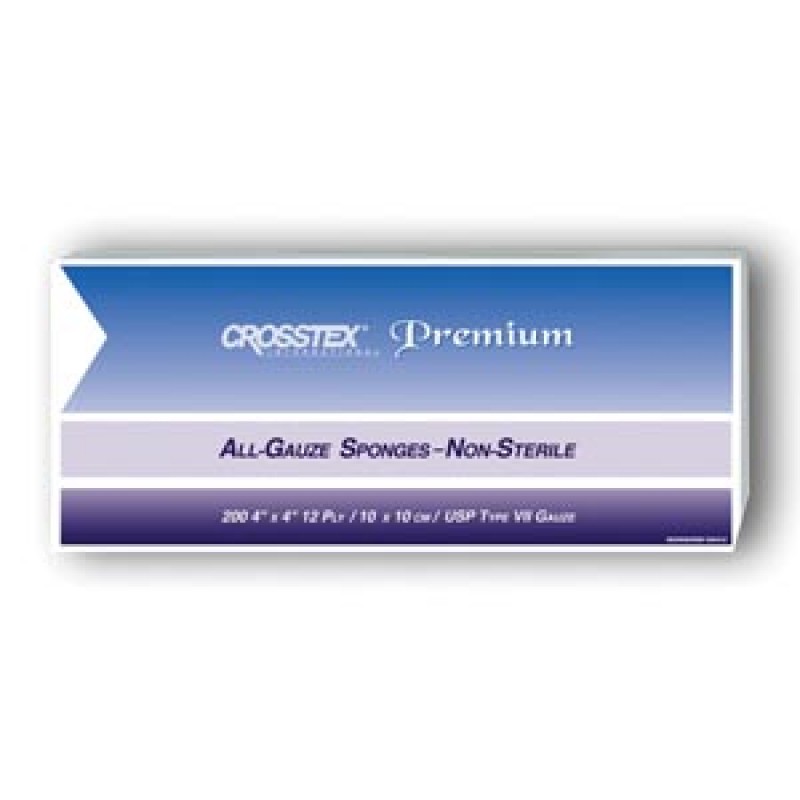 Crosstex International ENC412 Sponge, 4" x 4", 12-Ply, 2000/cs