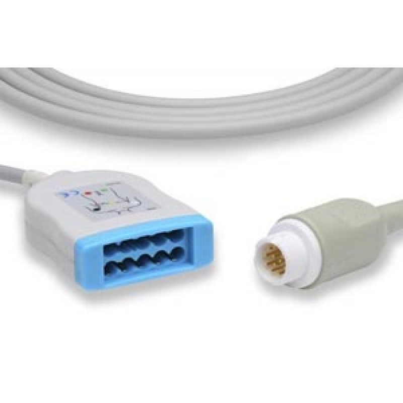 Cables and Sensors TP-210850 EKG Trunk Cable, 10 Leads, Philips Compatible w/ OEM: M1663A, M1949A, M3525A, 989803125831, 989803144791, CB-735585R (DROP SHIP ONLY) (Freight Terms are Prepaid & Added to Invoice - Contact Vendor for Specifics)