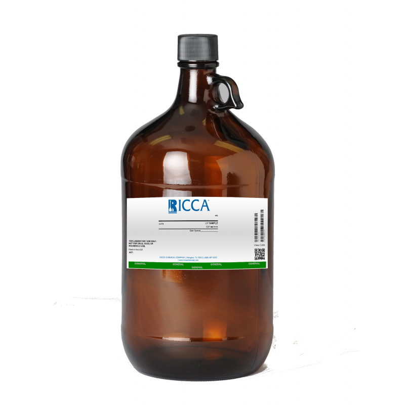 Ricca R6450200-4C Potassium Permanganate 4 L, Amber Glass, 0.1 Normal,0.05 Molarity