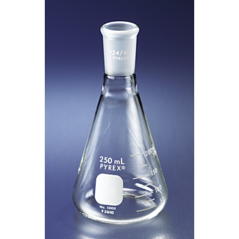 Corning 5000-50 PYREX® 50 mL Narrow Mouth Erlenmeyer Flask with 19/38 Standard Taper Joint
