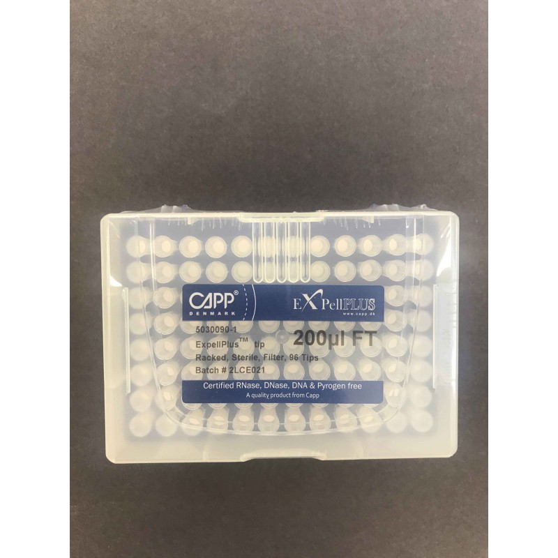 5030090C ExpellPlus 200 µL Low Retention Filtered Sterile Pipette Tips (Case 4800)