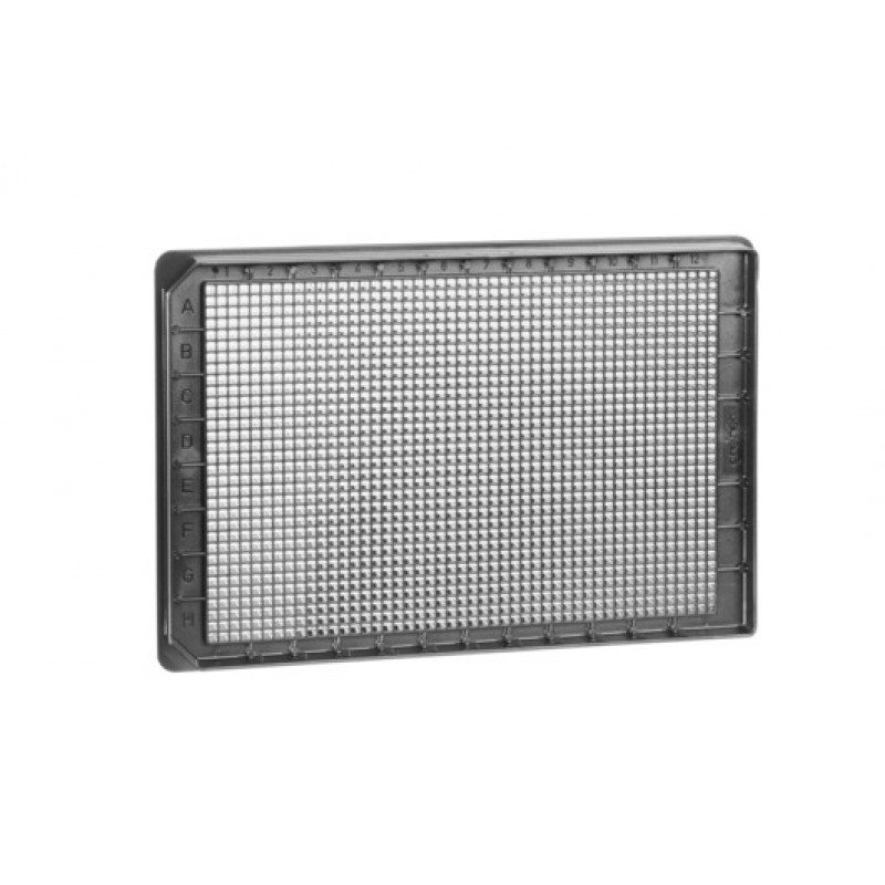 1536W LoBase FLUOTRAC™™ 200 Plate, PS, Medium Binding, Flat Bottom, Black µClear®
