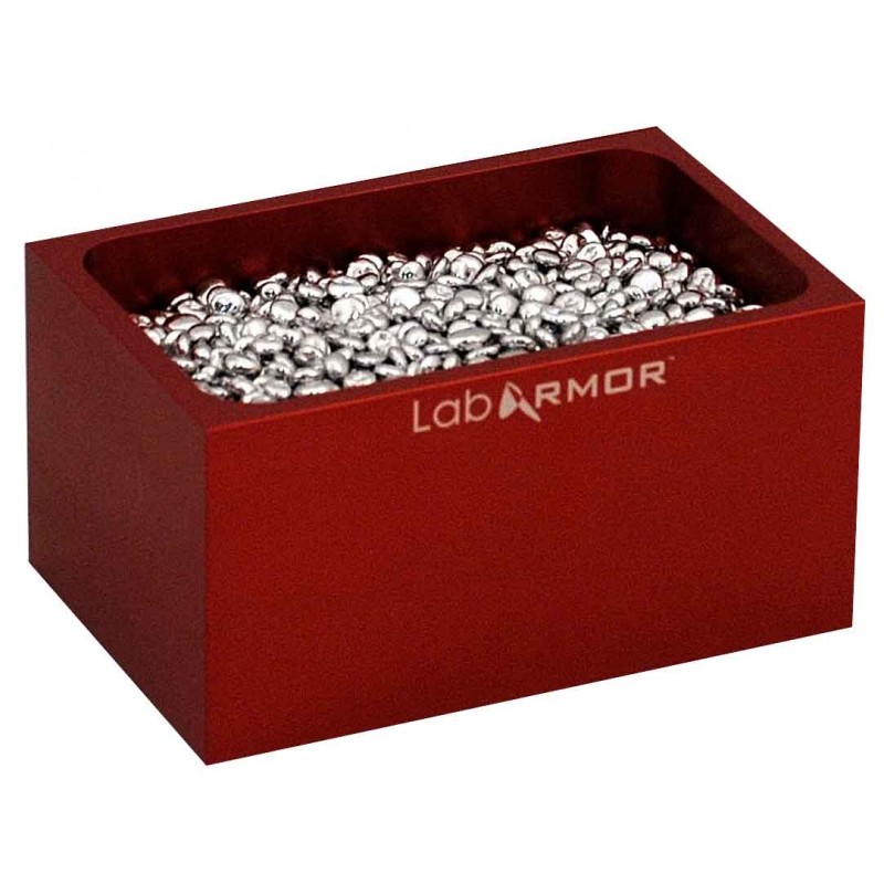 Shel Lab 52200-RED Red Heat Block With 0.5 L Beads, Replaces 2 Heat Blocks