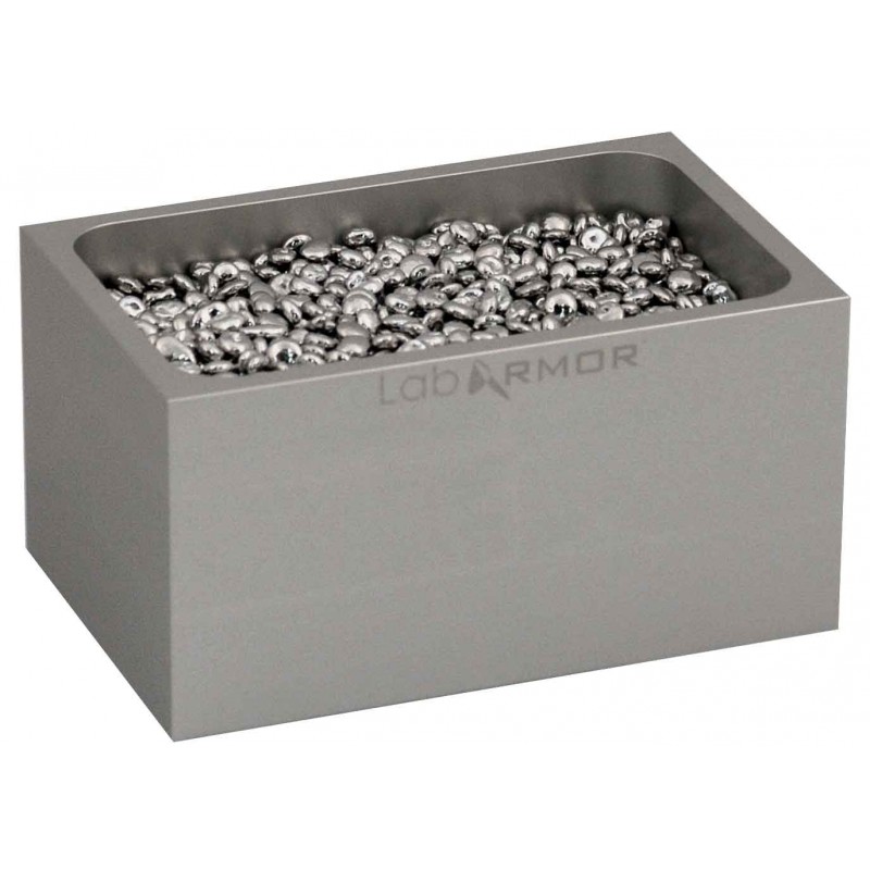 Shel Lab 52200-SLV Silver Heat Block With 0.5 L Beads, Replaces 2 Heat Blocks