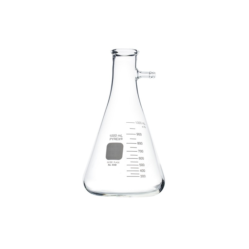 Corning 5340-1L PYREX® 1L Heavy Wall Filtering Flasks with Sidearm Tubulation
