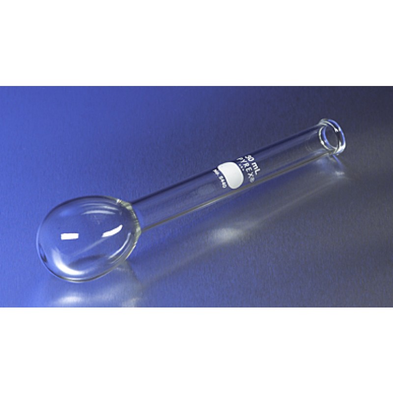 Corning 5440-30 PYREX® 30 mL Round Bottom Micro Kjeldahl Flask with Long Neck