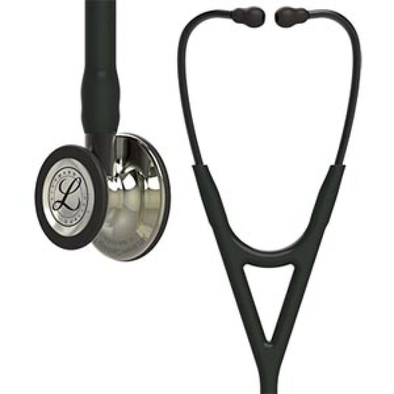 3M Health Care 6179 Stethoscope, Champagne Finish Chestpiece, Black Tube, 27" (Continental US+HI Only) (Littmann items are only available for sale online by distributors authorized by 3M Littmann)