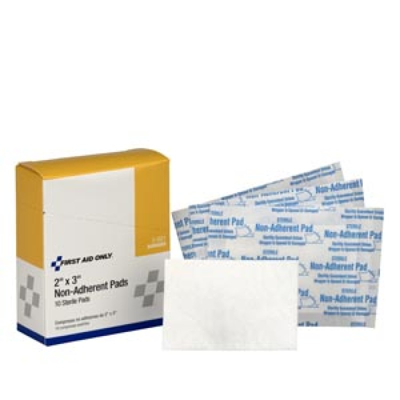 First Aid Only/Acme United Corporation 3-601 Non-Adherent Pads, 2"x3", 10/bx (DROP SHIP ONLY - $150 Minimum Order)