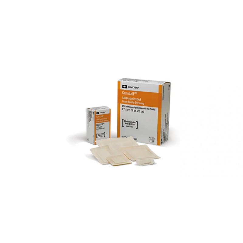 Antimicrobial Foam Dressing, 2" x 2", 25/bx, 4 bx/cs (Continental US Only)