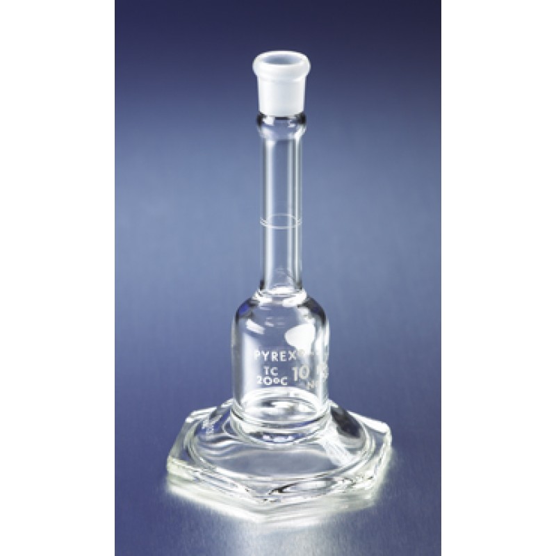 Corning 5631-25 PYREX® 25 mL Micro Volumetric Flask, Class A, Certified and Serialized, with Standard Taper Stopper